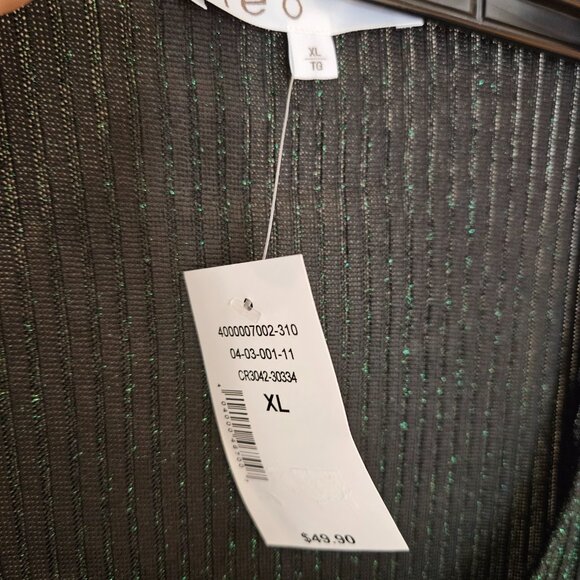 Celo Black Green Metallic Long Sleeve - Picture 3 of 3